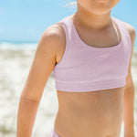 Girls Classic Crop | Blush Pink 2 pack