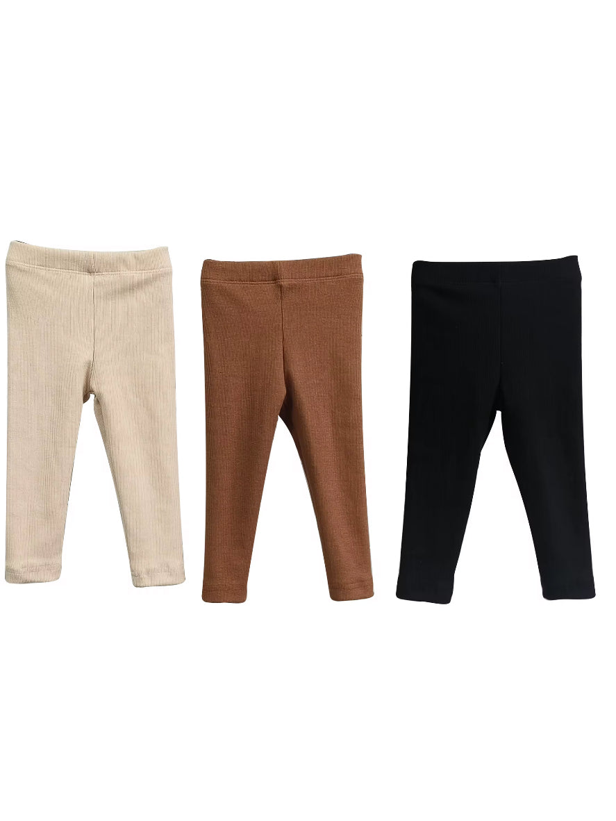 Organic 100% Cotton Leggings - Natural