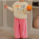 Pink Terry Towelling Cotton Pants
