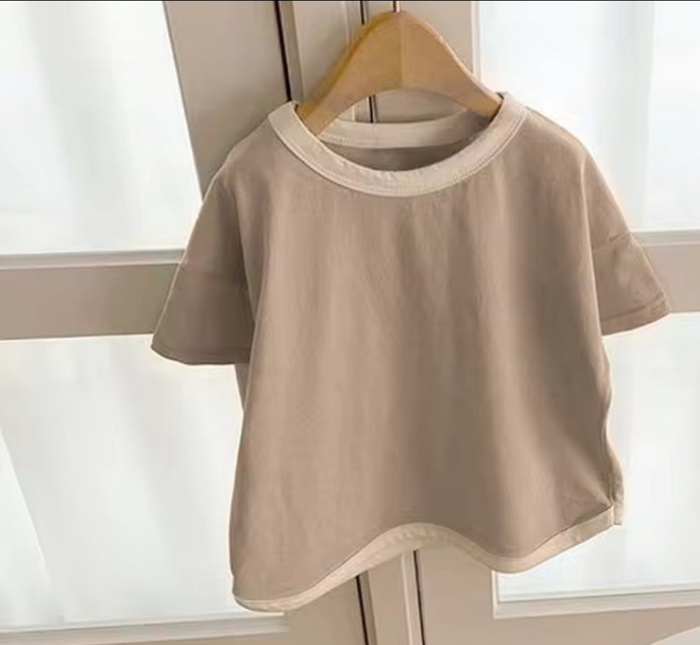 cotton Unisex Kids T-shirt