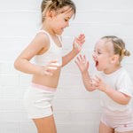 BISH Girls Crop Top | Cream | 2 Pack