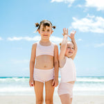 Girls Classic Crop | Blush Pink 2 pack