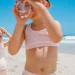 Girls Classic Crop | Blush Pink 2 pack