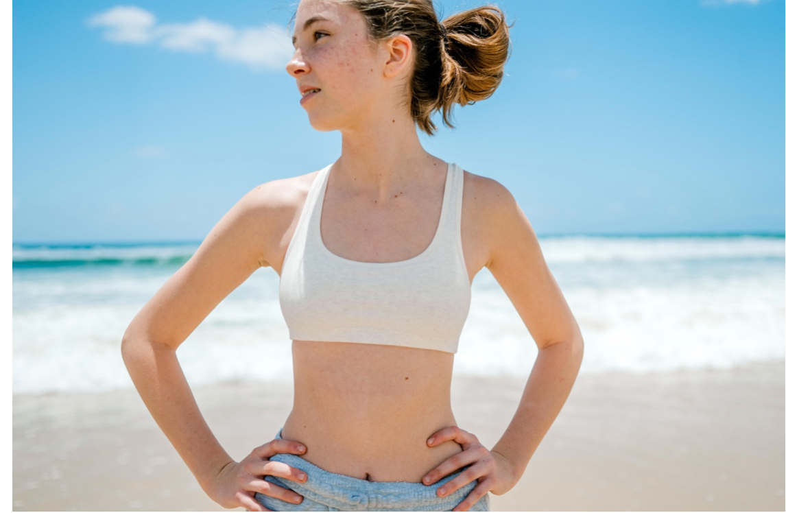 BISH Girls Crop Top | Cream | 2 Pack