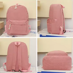 Corduroy Kids Backpack - Grey