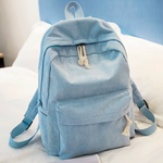Corduroy Kids Backpack -Blue