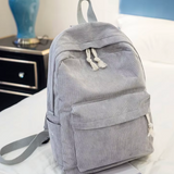 Corduroy Kids Backpack - Grey