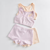Soléa Girls Crop Top | Caramel | 2 Pack