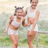 BISH Girls Crop Top | Cream | 2 Pack