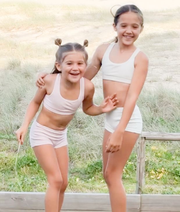 BISH Girls Crop Top | Cream | 2 Pack