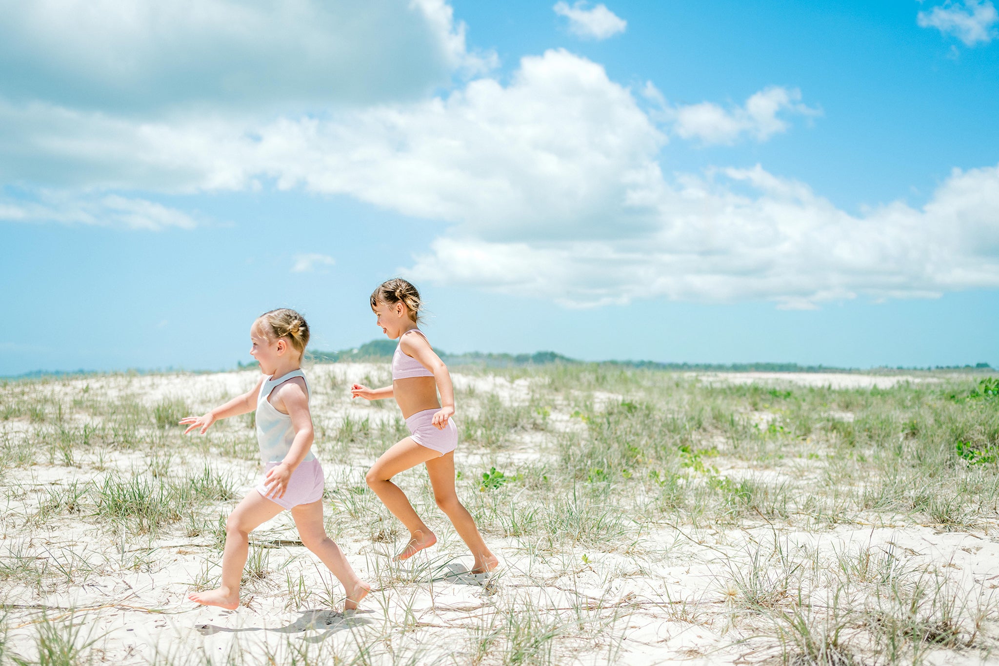 Girls Classic Crop | Blush Pink 2 pack