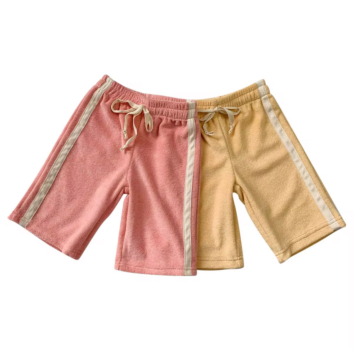 Yellow Terry Towelling Cotton Pants
